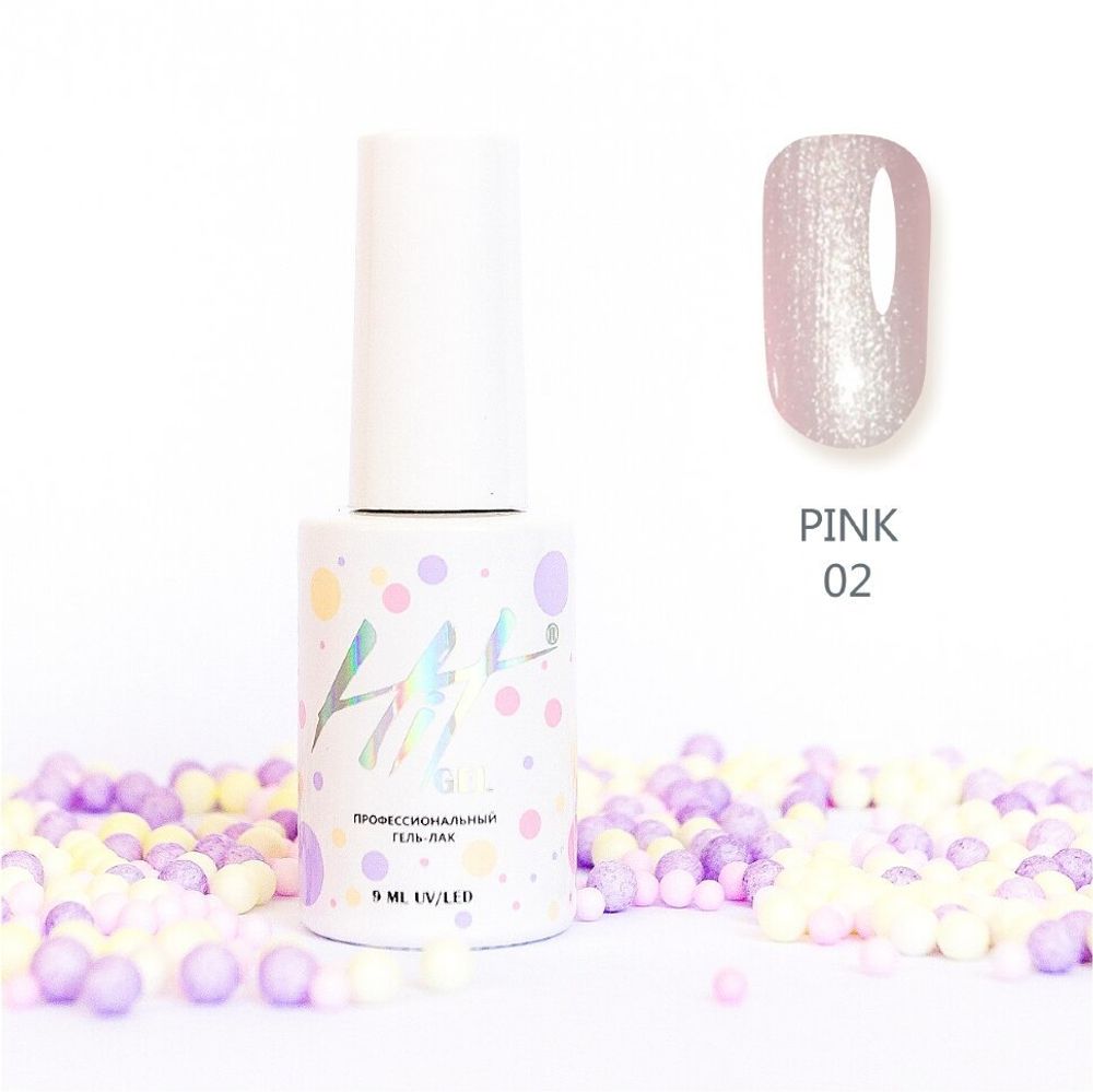 Гель-лак Pink ТМ &quot;HIT gel&quot; №02, 9 мл