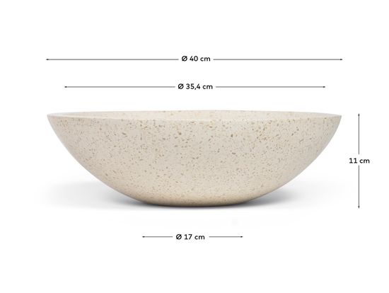 Умывальник Sunday белый терраццо Ø 40 см