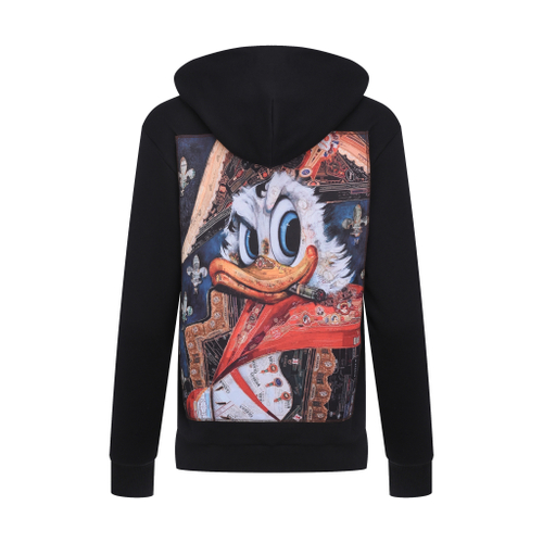 Худи CIGAR DUCK, черный велюр