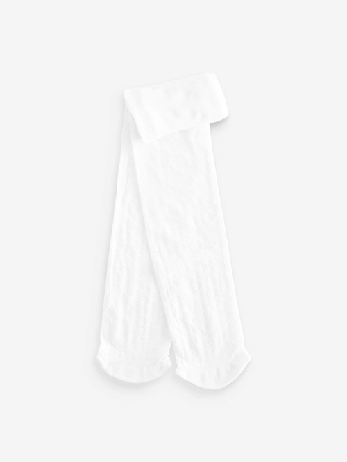 Колготки школьные для девочки Next D49-402, Белый, 40 ден