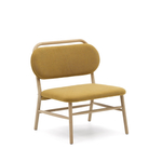 Кресло Helda из горчичного шенилла и массива дуба