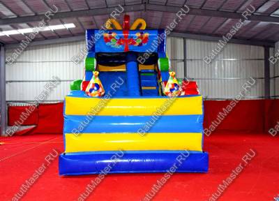 Надувной батут-горка "Подарок" 8*4*6 м