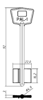 Заготовка дверняк ПАЛЛАДИУМ PAL 1