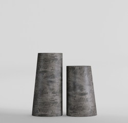 Кашпо, коллекция КОНКРИТ, форма ДУЭТ