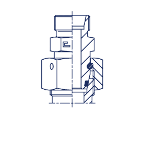 Соединение PNF DS16 24х1.5 - DL12 18x1.5 (корпус)