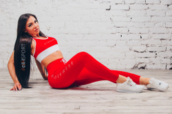 Женский топ Ryderwear BSX Sport Bra Red