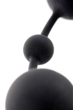 Анальная цепочка черная Toyfa A-toys с шариками силикон 35,9 см