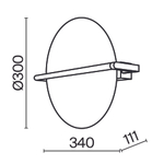 Настенный светильник (бра) Maytoni MOD279WL-L14B3K