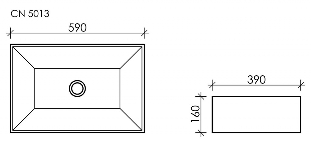 Раковина Ceramica Nova Element 59 см CN5013