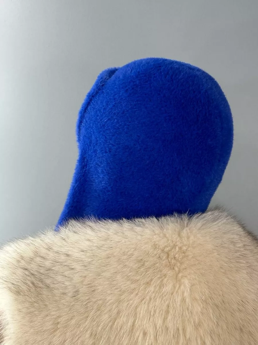 шапка зимняя ушанка из мягкого экомеха меховая