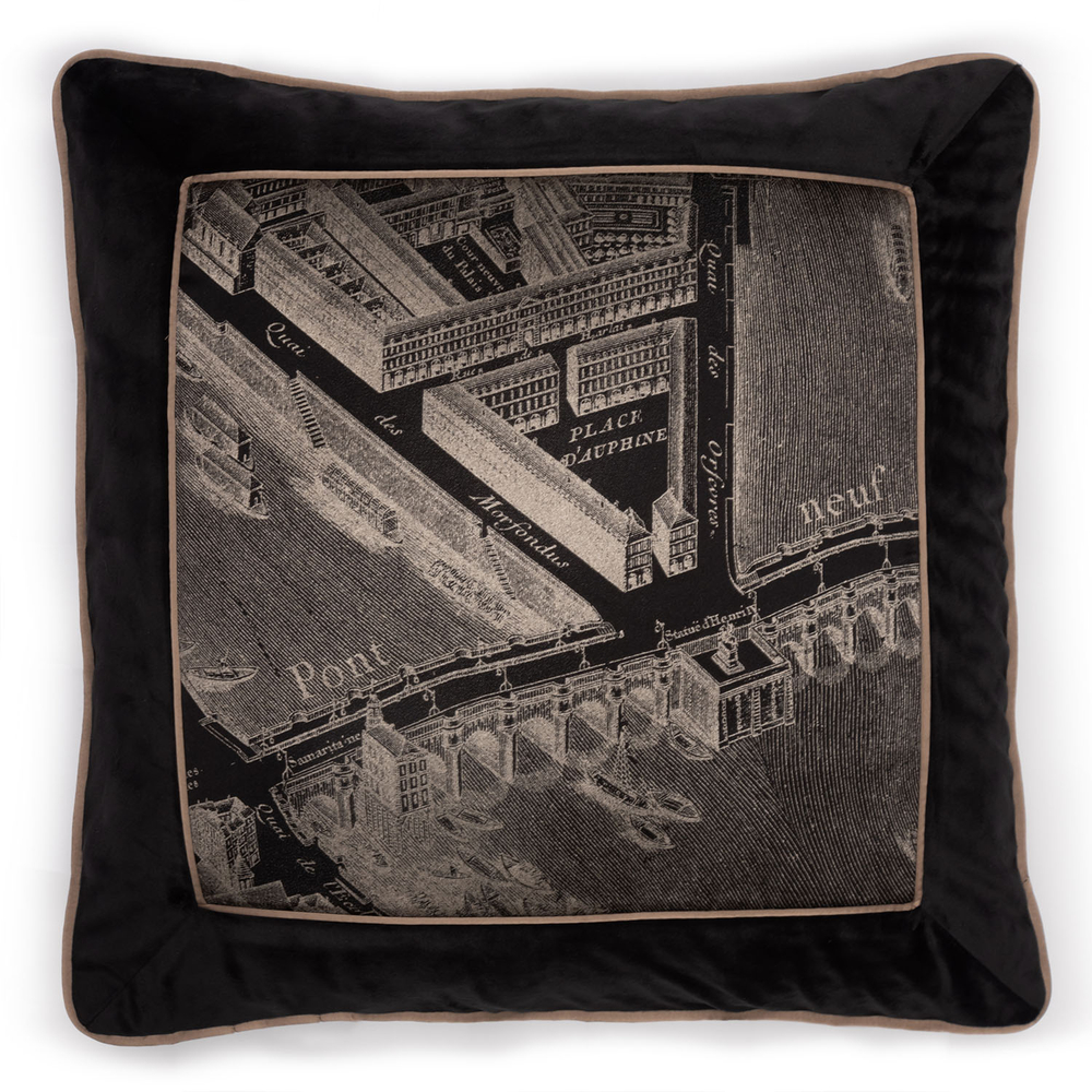Подушка декоративная Art&Decor на молнии Empire Design 45x45 Черный