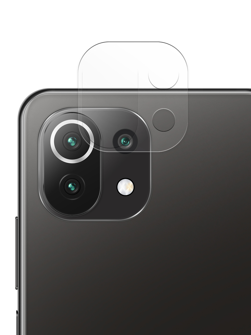 Стекло на камеру ROSCO для Xiaomi Mi 11 Lite;Xiaomi Mi 11 Lite 5G оптом (арт. XM-MI11L-CLEAR-CAM-GLASS)