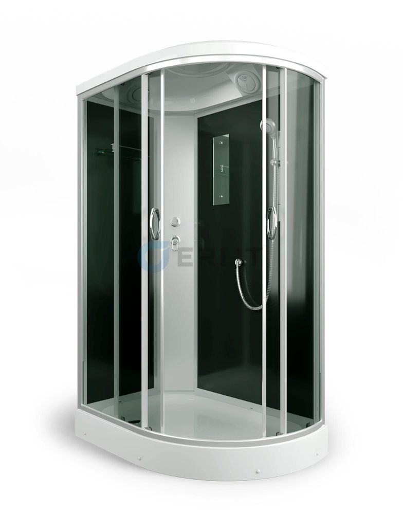 Душевая кабина ER3512PL-C4 1200*800*2150 низкий (СЕРЫЙ) поддон, тонированое стекло