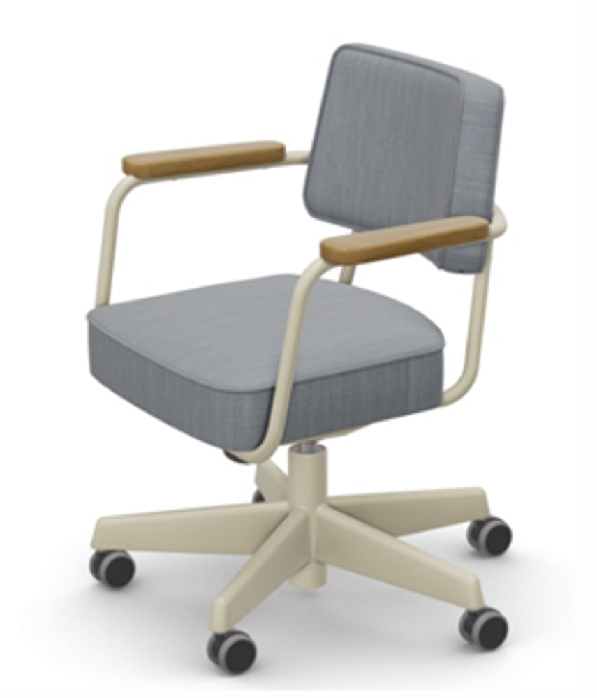 Стул VITRA Fauteuil Direction Pivotant, ice grey melange