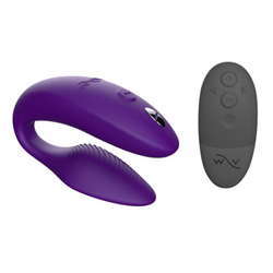 Вибромассажер We-Vibe "Sync NEW", для пар, водонепроницаемый, силиконовый, фиолетовый