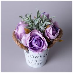 ЦВЕТОЧНАЯ КОМПОЗИЦИЯ В ВЕДЕРКЕ 19СМ