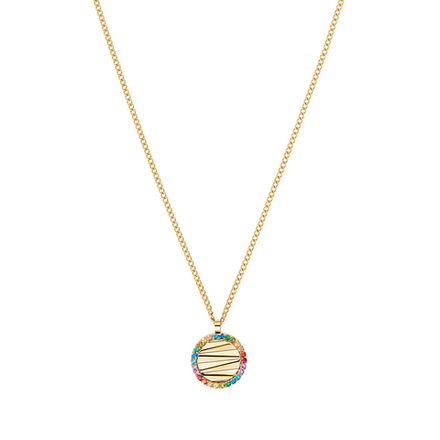 Колье Coeur de Lion Multicolour Rainbow-Gold 2058/10-1535
