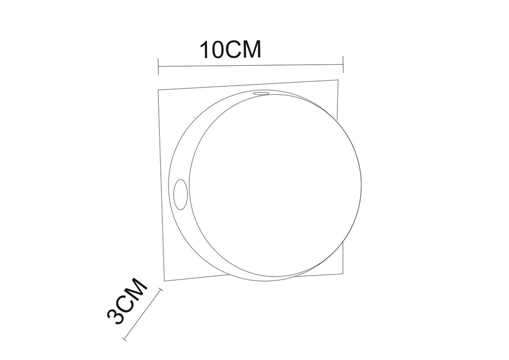 Светильник настенный Arte Lamp Tamburello A1525AP-1WH