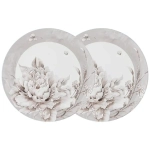 Набор тарелок закусочных 2шт, 23см «WHITE FLOWER»
