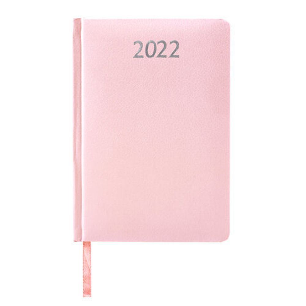 Ежедневник датированный 2022 А5 138x213 мм BRAUBERG "Profile", балакрон, светло-розовый, 112767