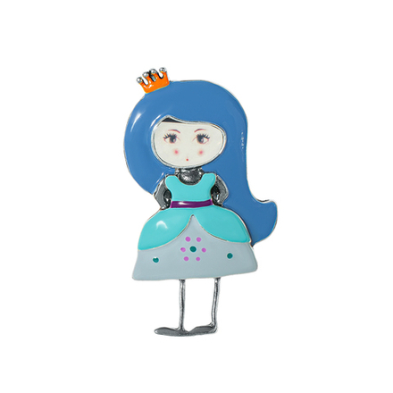 Брошь Shadore Принцесса XZ2298.21 BL/S