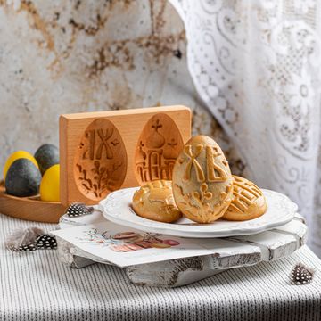 Пряничная форма Пасхальные яйца с вербой и храмом