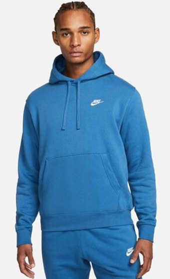 Мужская теннисная кофта Nike Sportswear Club Hoodie PO BB - небесный