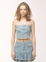 Топ Denim Corset Blue