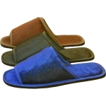 Тапочки домашние мужские «Комфорт» верх велюр, подклад-бязь, подошва-6,5 мм 41р.