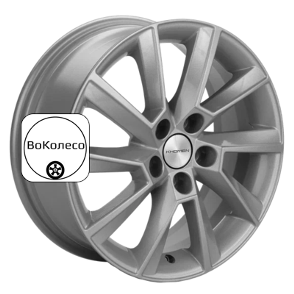 6x15/5x105 ET39 D56,6 KHW1507 (Aveo) F-Silver Khomen Wheels