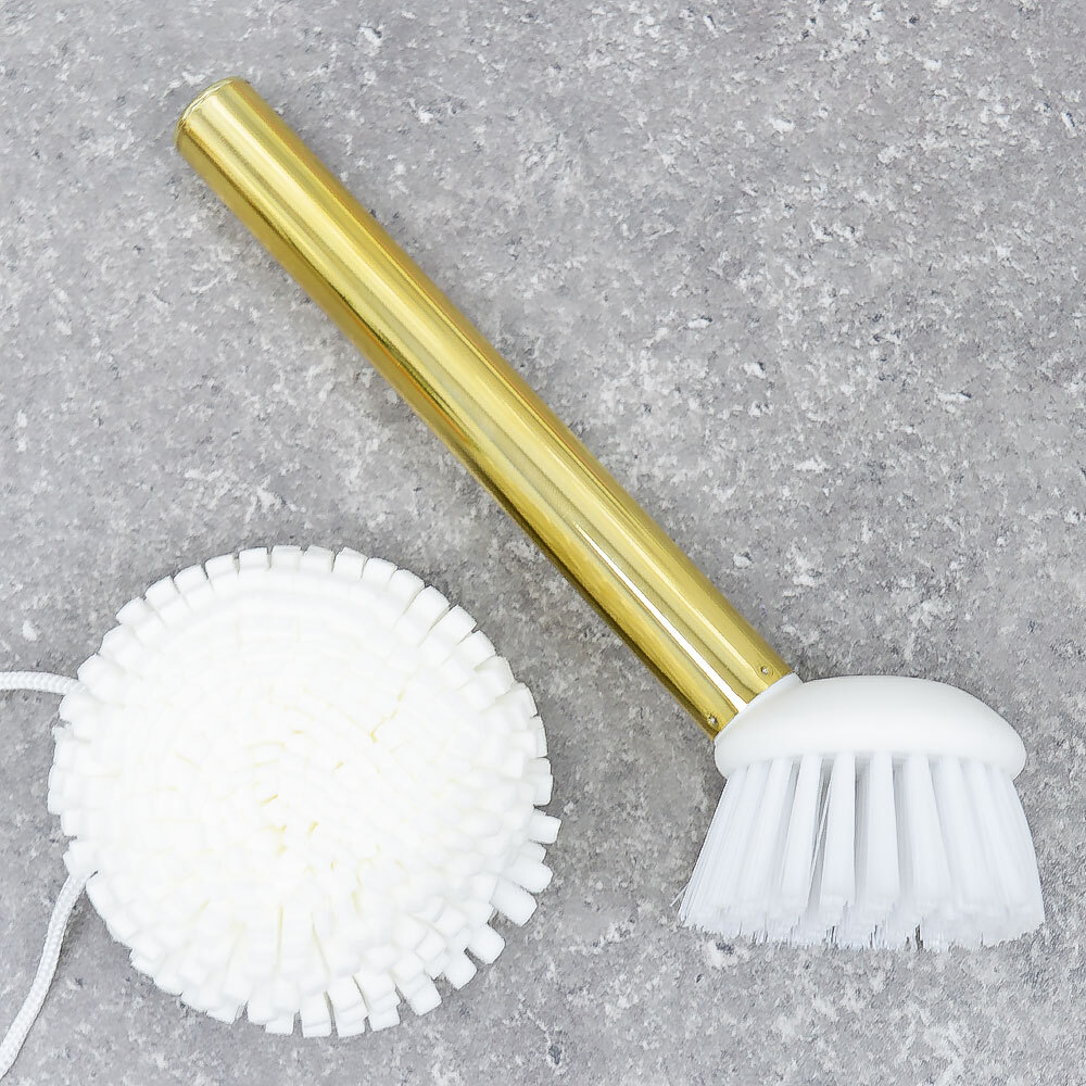 Набор кухонный "Tropical" (диспенсер, губка и щетка), фарфор