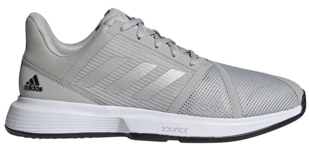 Мужские кроссовки теннисные Adidas CourtJam Bounce M - grey two/silver metallic/core black