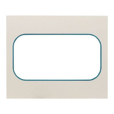 Стокгольм Рамка для розетки 2-местная белая с линией цвета синий EKF PROxima