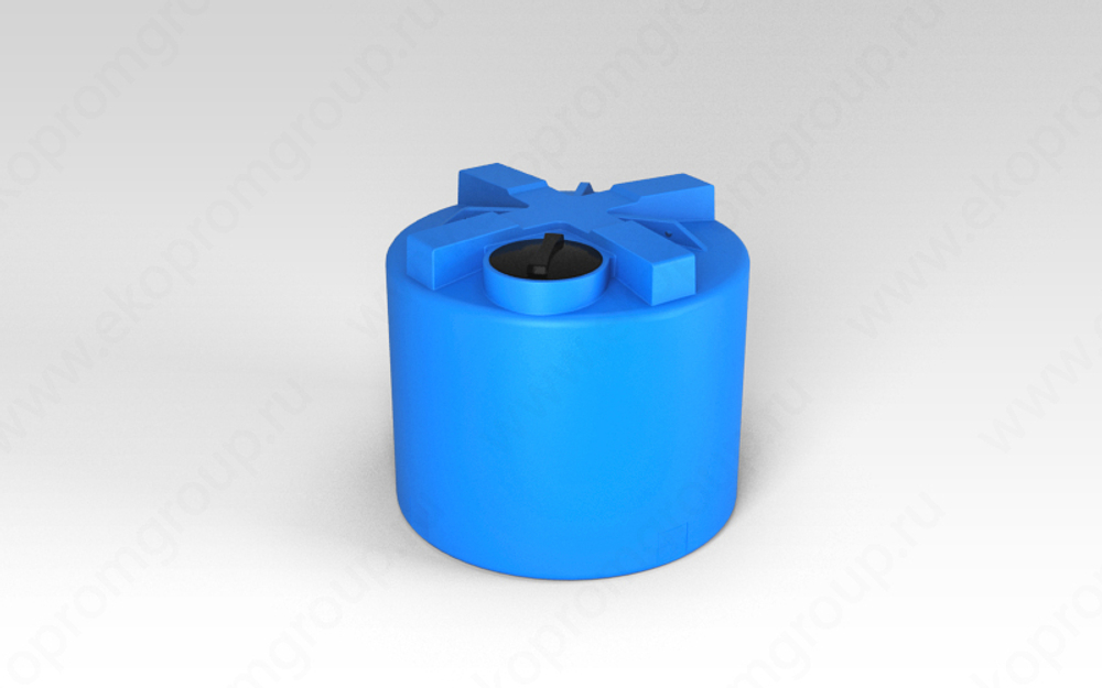 Ёмкость пластиковая пищевая ЭкоПром T 2000 л. вертикальная (150x150x135см;синий) - арт.555317