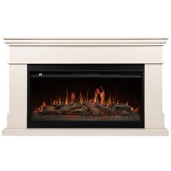 Каминокомплект: Очаг Royal Thermo Aurora RTFP/P-AR40LS, портал California 42/40/36, молочный