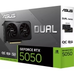 Видеокарта ASUS RTX 5050 OC 8GB GDDR6 128bit (DUAL-RTX5050-O8G) (1хHDMI, 3хDisplayPort)