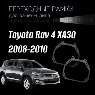 Переходные рамки для замены линз в фарах Toyota Rav 4 XA30 2008-2010