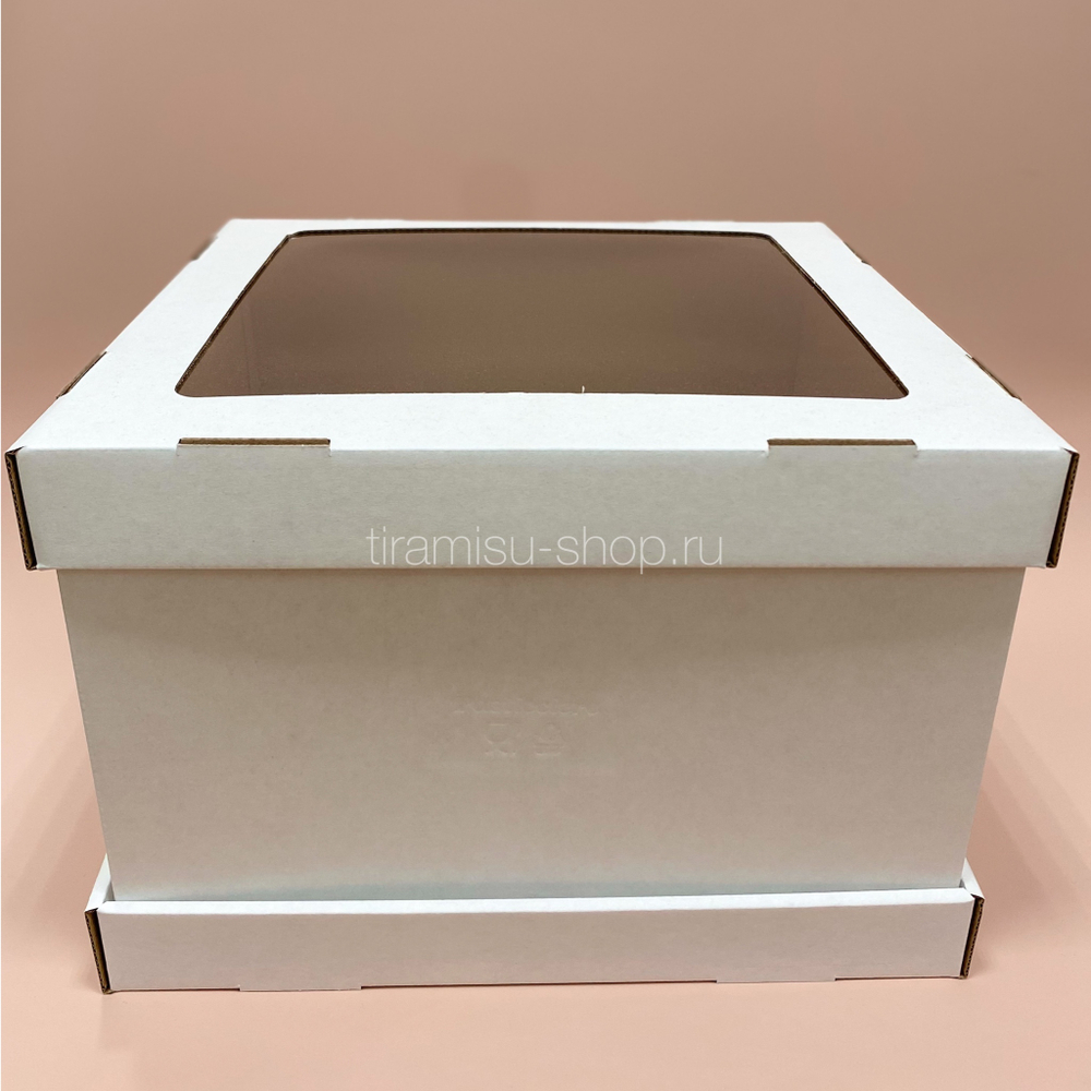 Коробка для торта усиленная 26 х 26 х 20 см