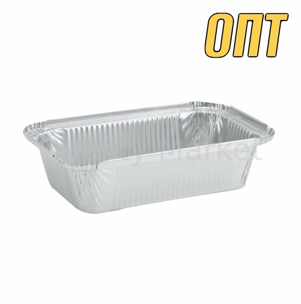 Алюминиевая форма L-край - 210 х 148 х 38 мм, 780 мл (50/600шт)