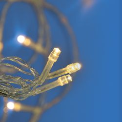 ULD-C1515-100-DTA WARM WHITE IP20 Занавес светодиодный. 1.5х1.5м. 100 светодиодов. Теплый белый свет. Провод прозрачный. TM Uniel