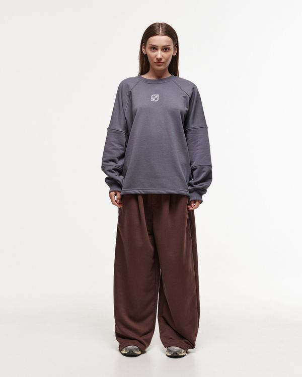 Брюки Baggy Trousers Logo French Roast - фото 6