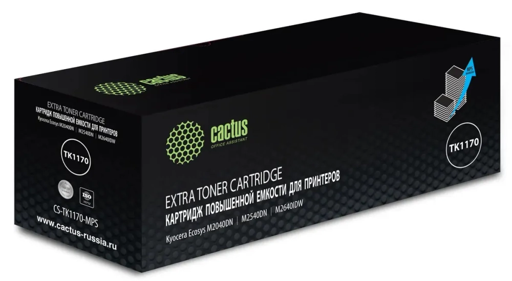Картридж Cactus CS-TK1170-MPS, TK-1170, черный / CS-TK1170-MPS