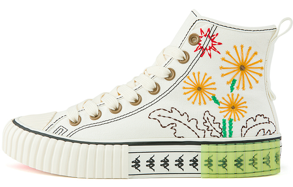 Kappa string elevation canvas shoes women's white