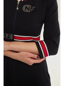 Халат трикотажный на молнии