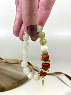 Браслет для Овна, оникс и яшма