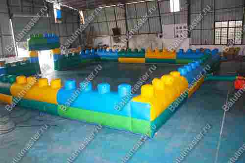 Надувная игровая комната "Лего" размер 5*5*1,5 м