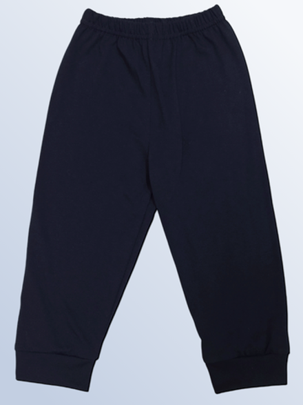 1240 Штаны пижамные кулирка темно-синий (60-110/116)