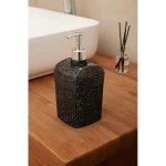 Дозатор для жидкого мыла VELVET 0,65 л черный гранит