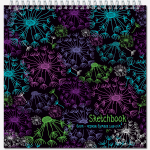 Блокнот-скетчбук QUADRO SUPERBIG BLACK 20 листов на металлическом гребне