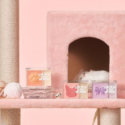 Палетка для сияния кожи кремовые румяна+хайлайтер Black Rouge Dewy Whip Cheek And Beam #DW01 Strawberry, 11.5г